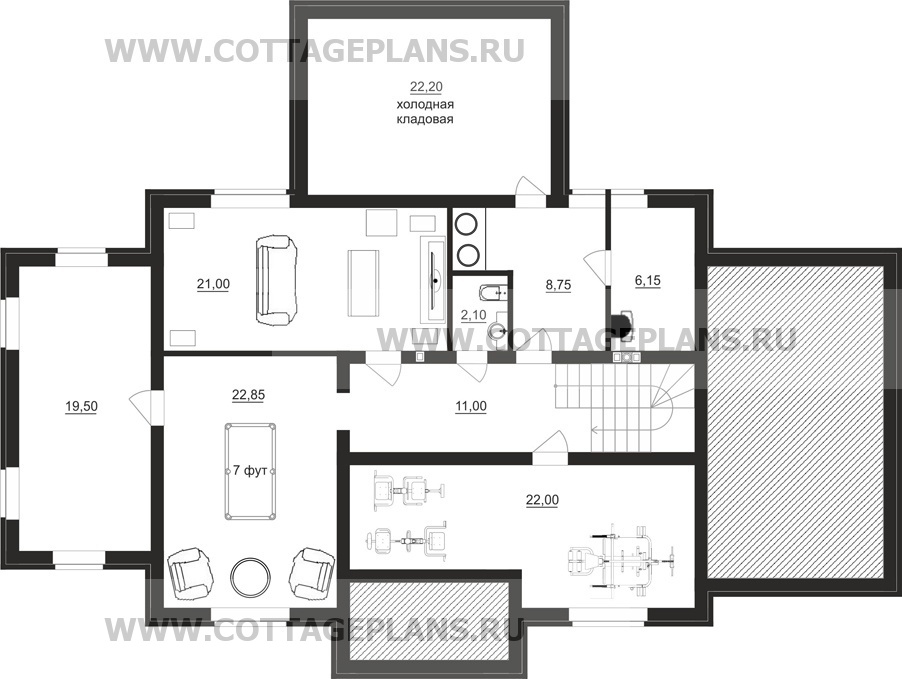 Поэтажные планы проект дома 76-83 общ. площадь 380,50 м2