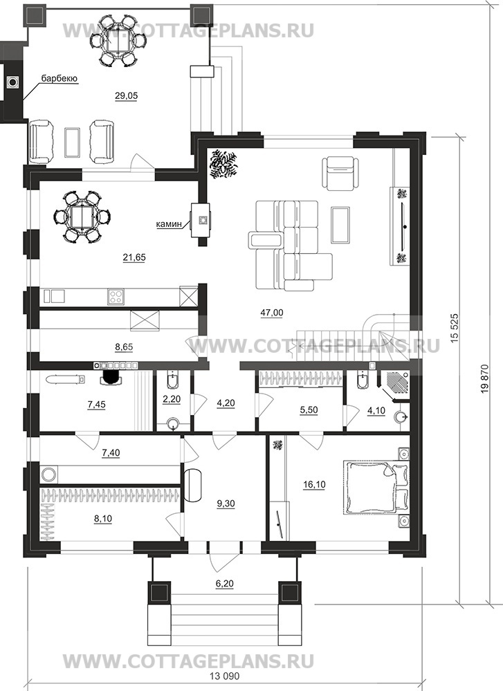Поэтажные планы проект дома 102-89 общ. площадь 249,40 м2