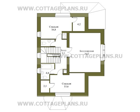 Поэтажные планы проект дома 50-62 общ. площадь 344,0м2
