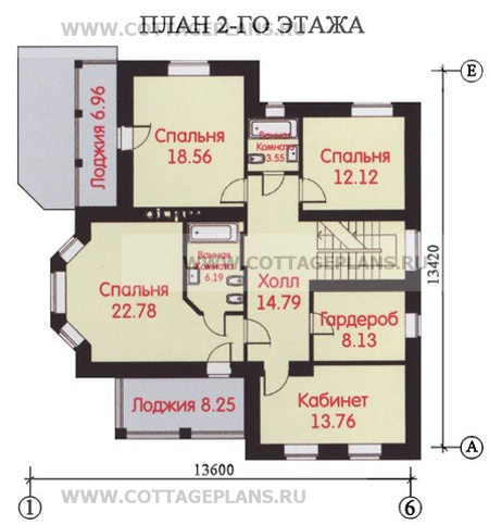 Поэтажные планы проект дома 47-75 общ. площадь 433,3 м2