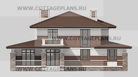 Фасады проект дома 95-92 общ. площадь 308,20 м2