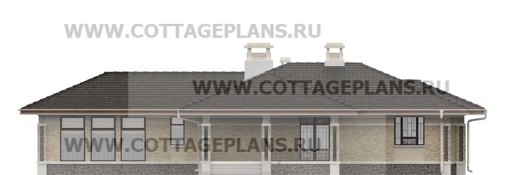 Фасады проект дома 17-42 общ. площадь 343,45 м2