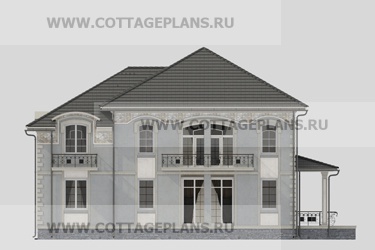 Фасады проект дома 16-80 общ. площадь 352,95 м2