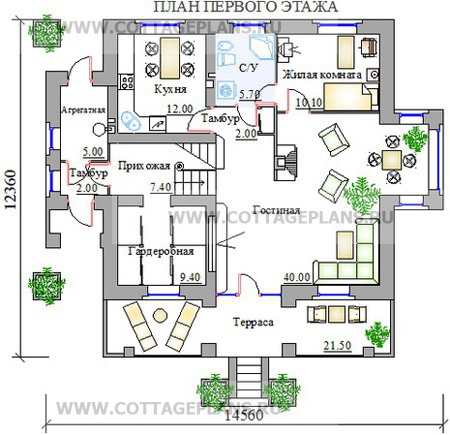 Поэтажные планы проект дома 51-95 общ. площадь 250.0м2