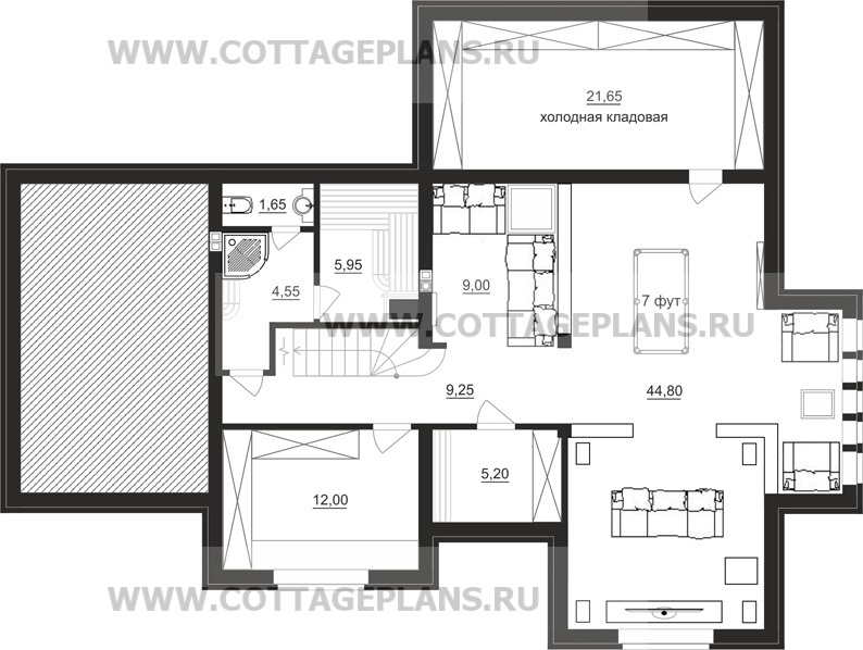 Поэтажные планы проект дома 89-30 общ. площадь 175,95 м2