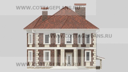 Фасады проект дома 16-64 общ. площадь 318,07 м2