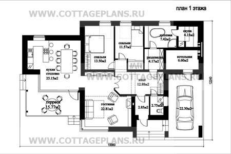 Поэтажные планы проект дома 59-54 общ. площадь 205,66 м2