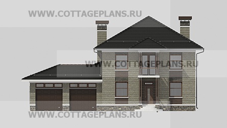 Фасады проект дома 75-20 общ. площадь 260,40 м2