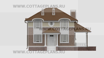Фасады проект дома 71-32 общ. площадь 196,80 м2