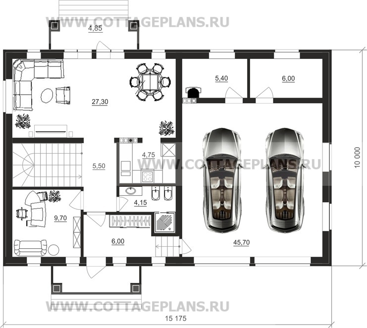 Поэтажные планы проект дома 87-93 общ. площадь 120,15 м2