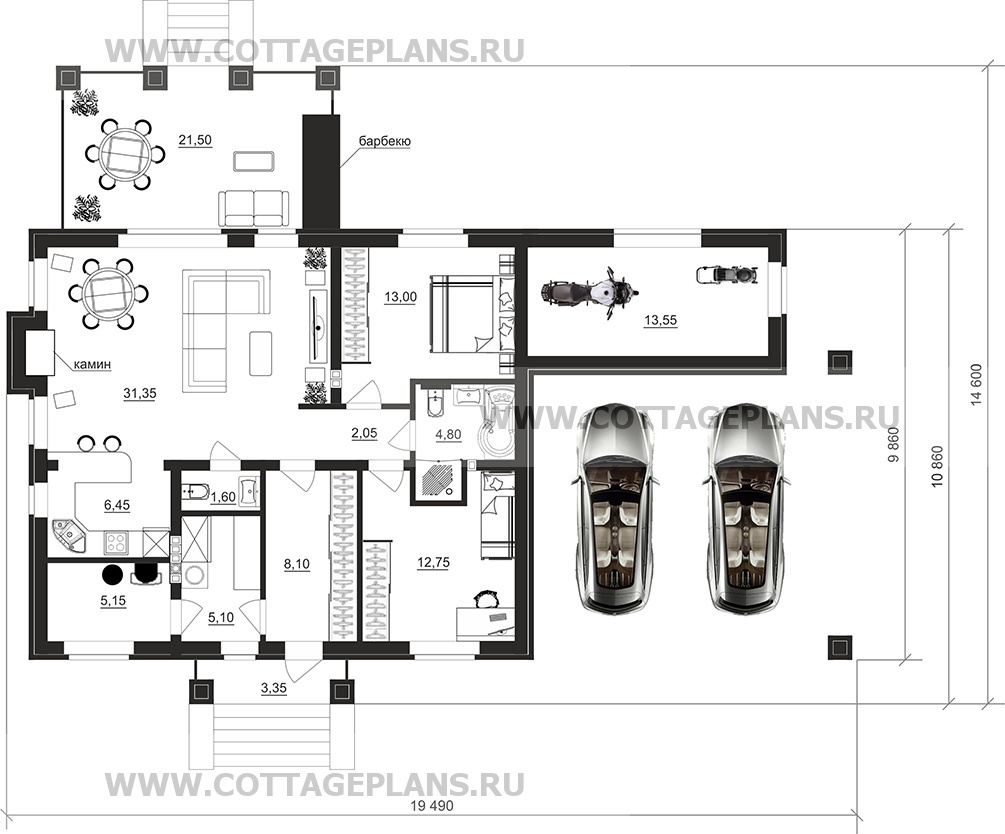 Поэтажные планы проект дома 902-27 общ. площадь 104,45 м2
