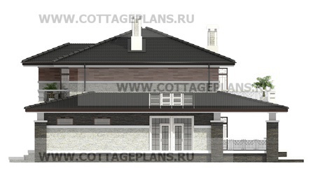 Фасады проект дома 97-37 общ. площадь 267,95 м2