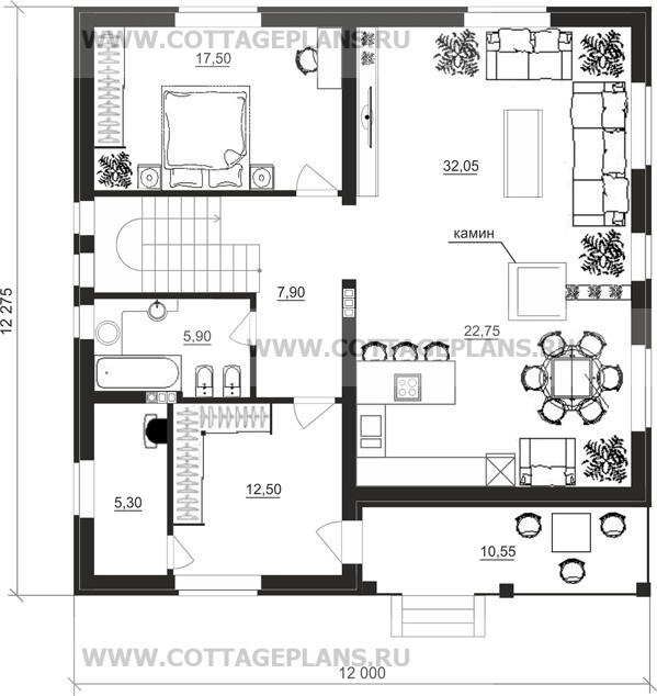 Поэтажные планы проект дома 14-29 общ. площадь 206,95 м2
