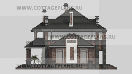 Фасады проект дома 71-68 общ. площадь 380,95 м2