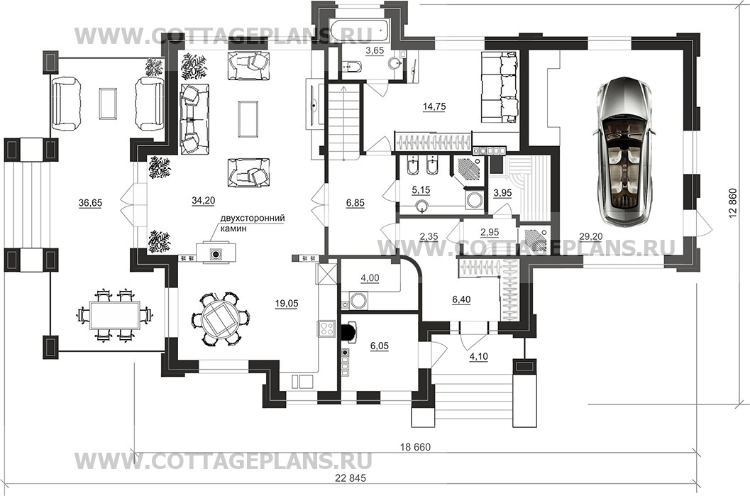 Поэтажные планы проект дома 100-88 общ. площадь 242,50 м2