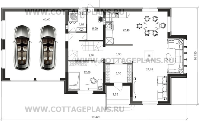 Поэтажные планы проект дома 16-32 общ. площадь 340,30 м2