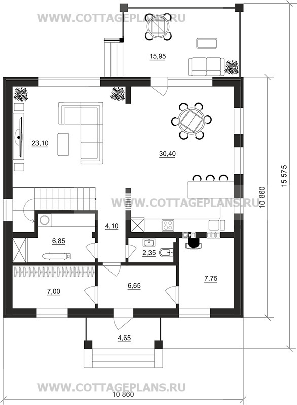 Поэтажные планы проект дома 108-17 общ. площадь 174,45 м2