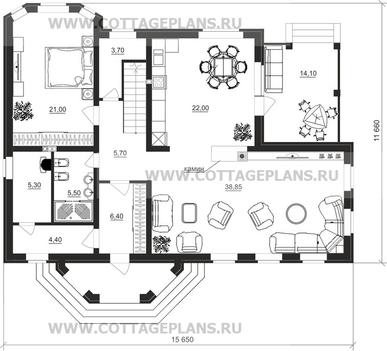 Поэтажные планы проект дома 75-50 общ. площадь 196,80 м2
