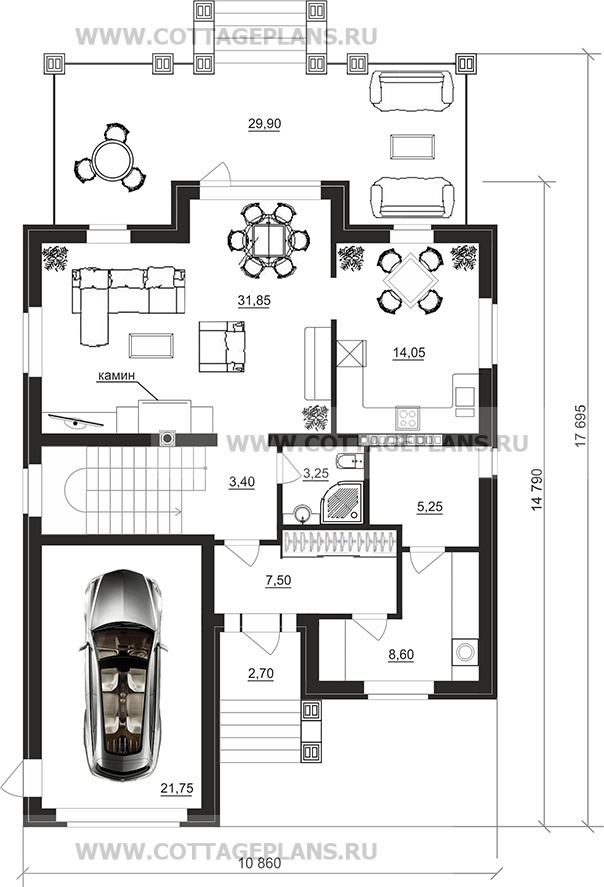 Поэтажные планы проект дома 78-89 общ. площадь 260,40 м2