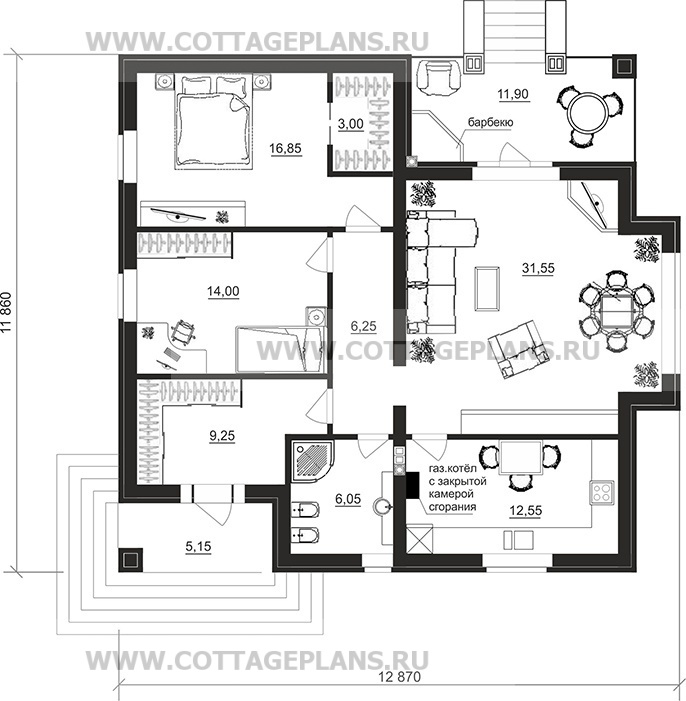Поэтажные планы проект дома 27-45 общ. площадь 99,00 м2