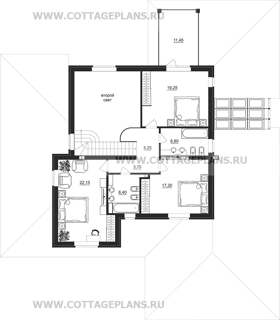 Поэтажные планы проект дома 201-71 общ. площадь 531,90 м2