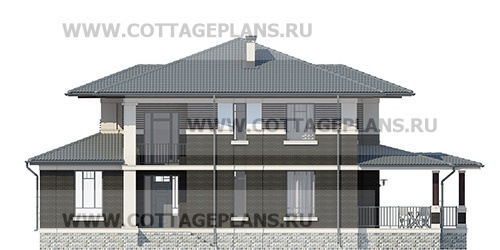 Фасады проект дома 29-95 общ. площадь 245,00 м2