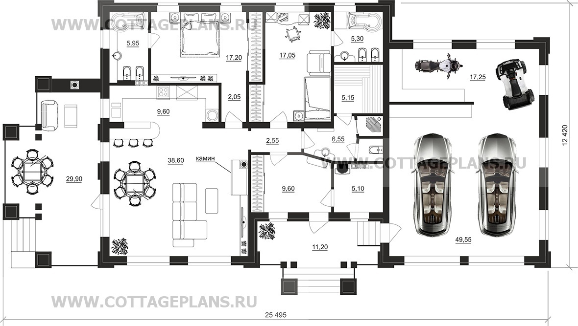 Поэтажные планы проект дома 90-92 общ. площадь 189,70 м2