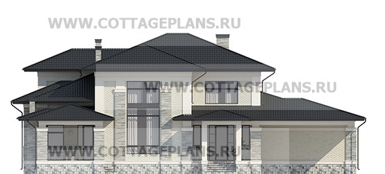 Фасады проект дома 102-44 общ. площадь 327,2 м2