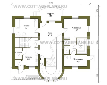 Поэтажные планы проект дома 31-35 общ. площадь 320м2