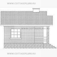 Фасады проект дома 20-43 общ. площадь 37,8 м2