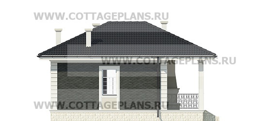 Фасады проект дома 27-55 общ. площадь 39,35 м2