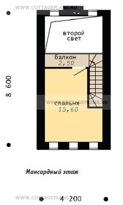 Поэтажные планы проект дома 58-69 общ. площадь 48,60м2