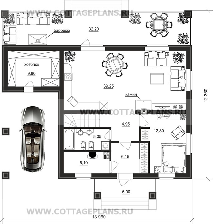 Поэтажные планы проект дома 102-29 общ. площадь 154,80 м2