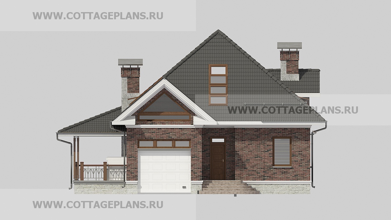 Фасады проект дома 76-71 общ. площадь 268,30 м2
