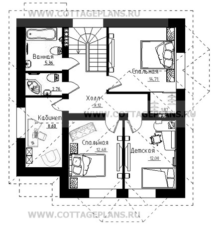 Поэтажные планы проект дома 15-69 общ. площадь 231,87 м2