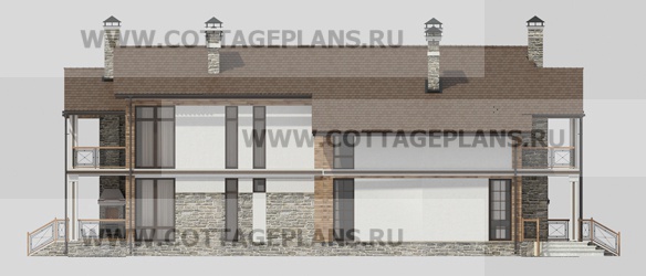 Фасады проект дома 26-01 общ. площадь 314,80 м2