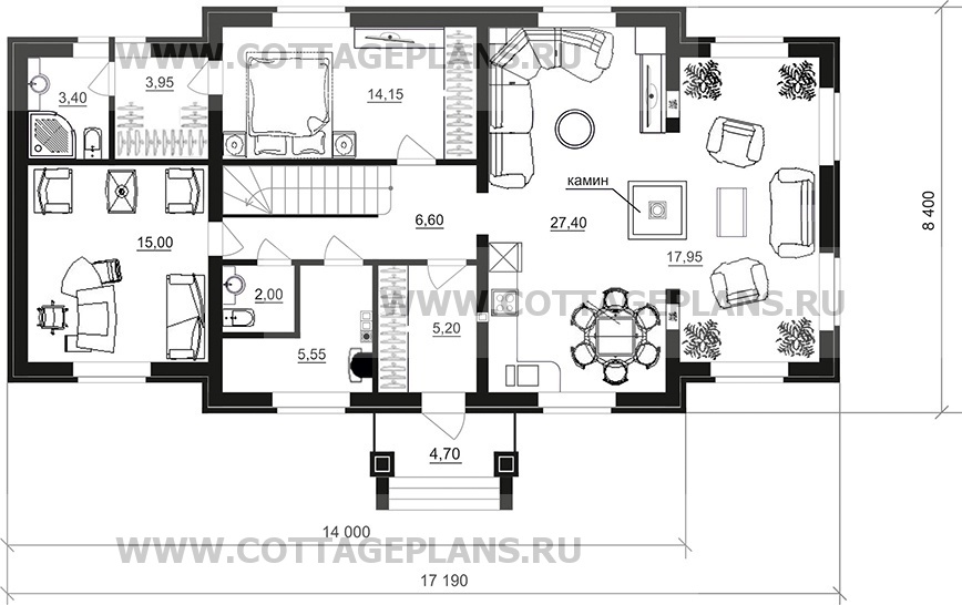 Поэтажные планы проект дома 74-41 общ. площадь 160,50 м2