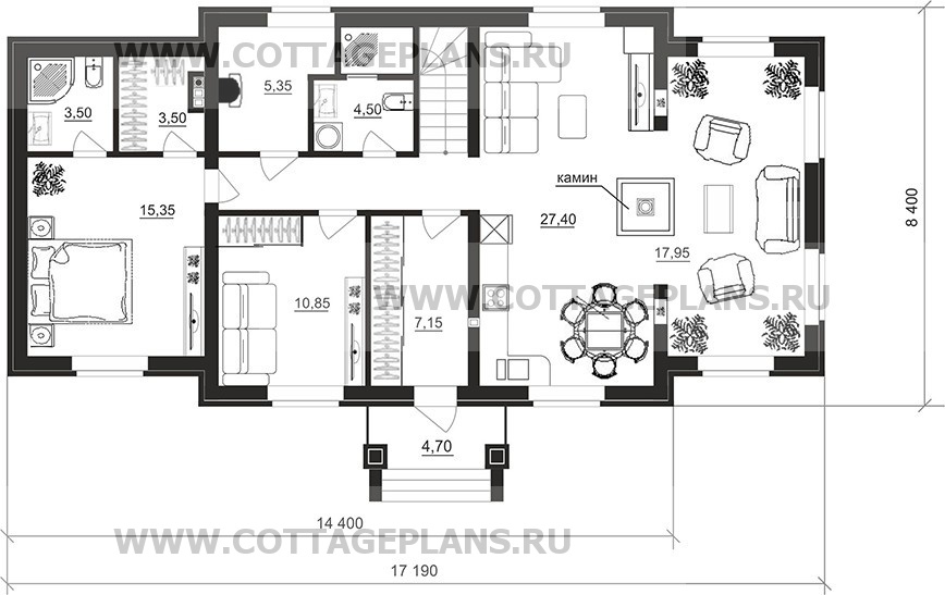 Поэтажные планы проект дома 94-40 общ. площадь 160,50 м2