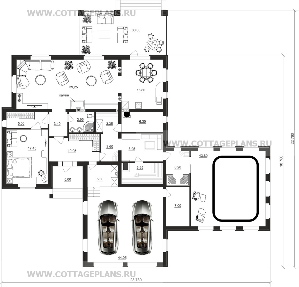 Поэтажные планы проект дома 83-37 общ. площадь 230,10 м2