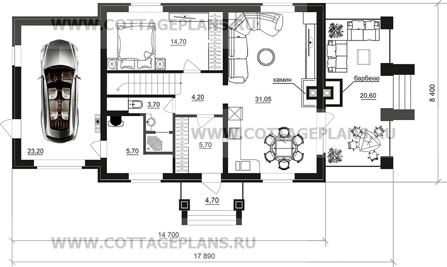 Поэтажные планы проект дома 95-45 общ. площадь 169,40 м2