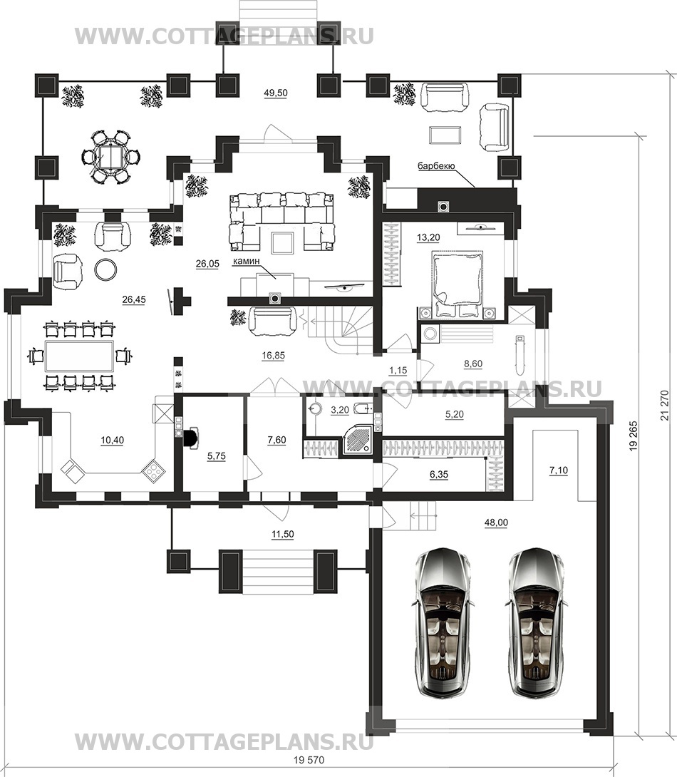 Поэтажные планы проект дома 102-20 общ. площадь 328,90 м2