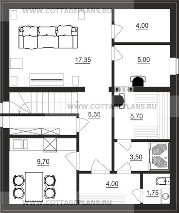 Поэтажные планы проект дома 21-97 общ. площадь 176,70 м2