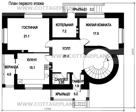 Поэтажные планы проект дома 47-18 общ. площадь 178,87 м2