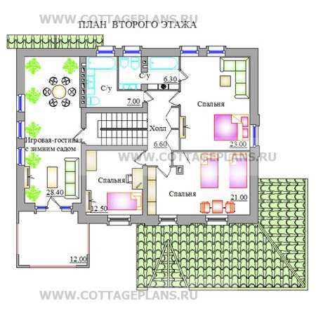 Поэтажные планы проект дома 31-04 общ. площадь 302,6м2