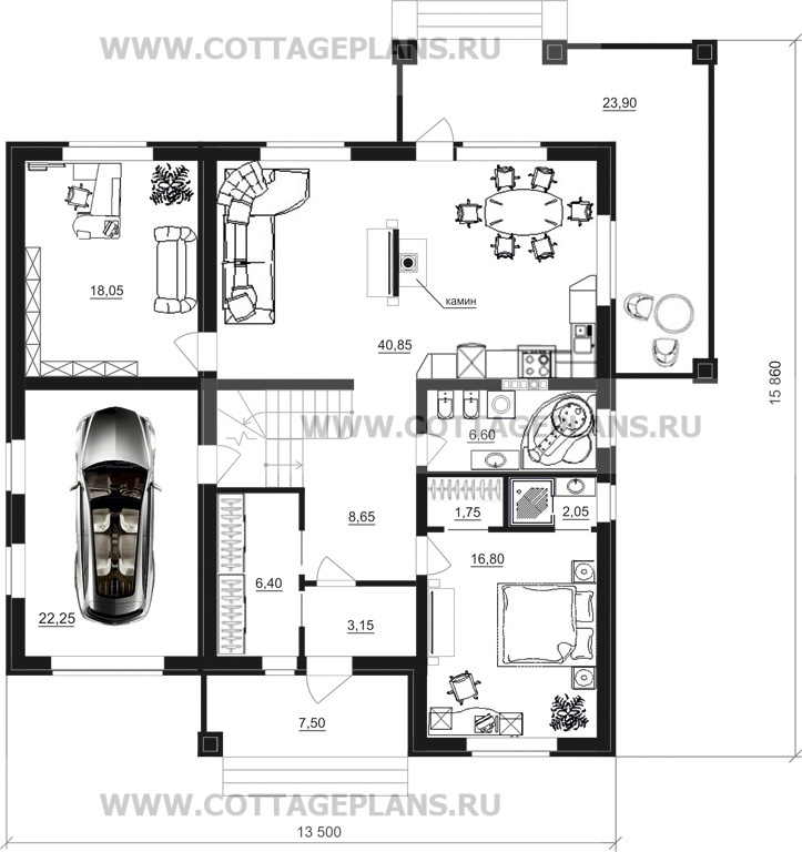 Поэтажные планы проект дома 15-54 общ. площадь 311,45 м2