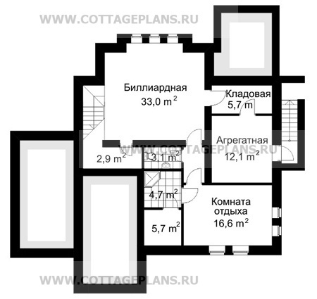Поэтажные планы проект дома 32-17 общ. площадь 305,8м2
