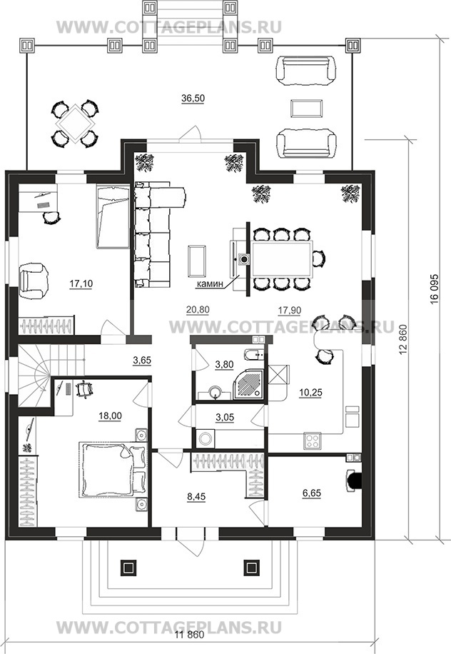 Поэтажные планы проект дома 29-99 общ. площадь 223,45 м2