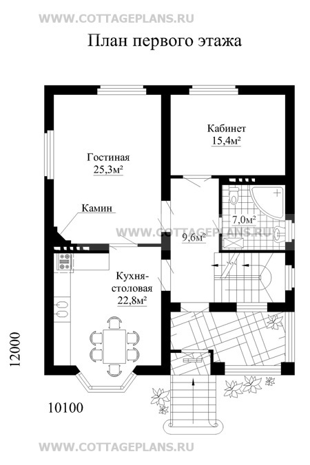 Поэтажные планы проект дома 31-90 общ. площадь 253,3м2