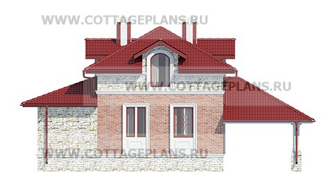 Фасады проект дома 74-02 общ. площадь 77,40 м2