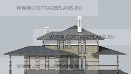 Фасады проект дома 17-17 общ. площадь 459,75 м2